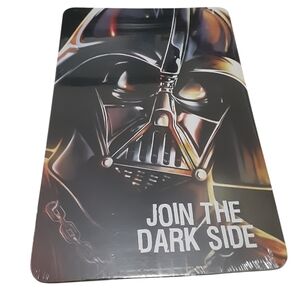 Star Wars Darth Vader Join The Dark Side Wall Sign 2 Sided Cardboard 8.5 X 12